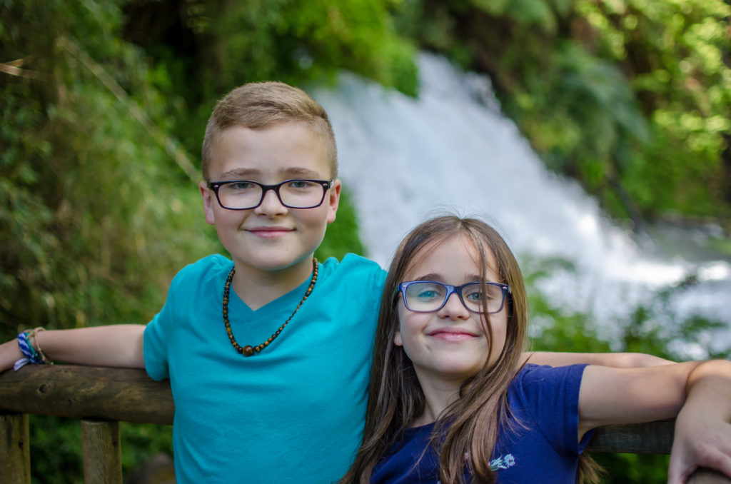 hiking with kids in pucon, chile